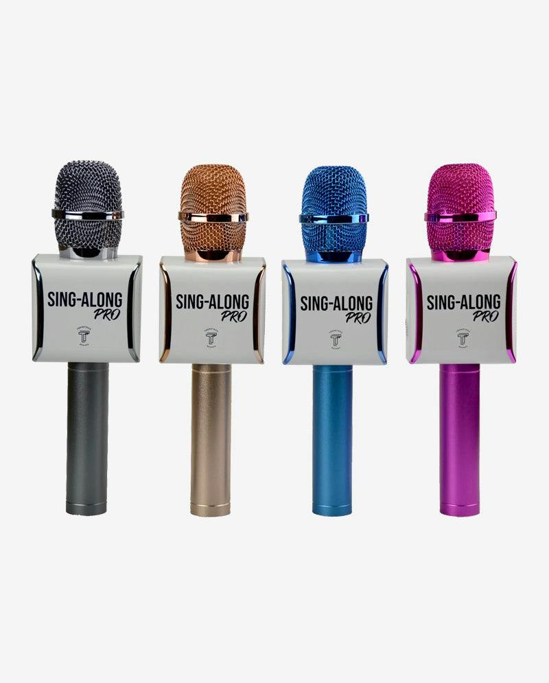 Sing-along PRO 3 Rose Gold Karaoke Microphone & Bluetooth Speaker