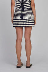 CARIA STRIPE CROCHET TOP
