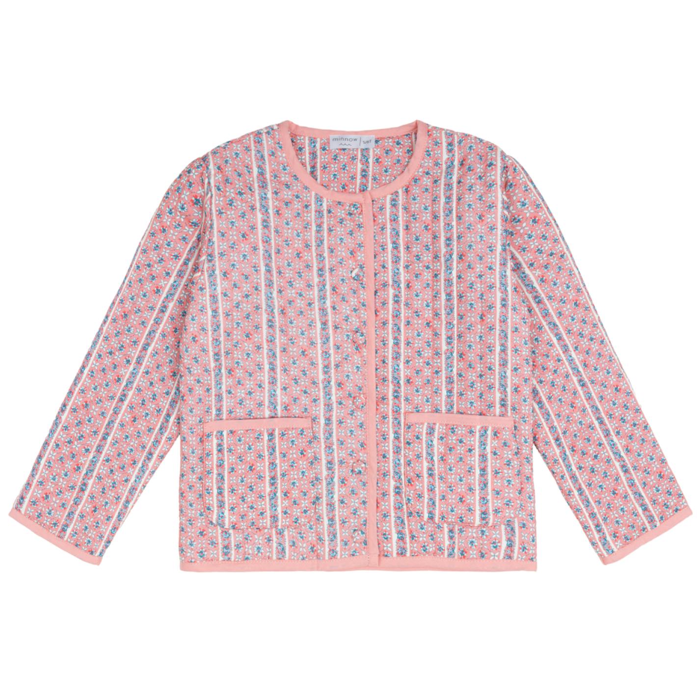 unisex rosa vine quilted jacket