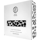 ANIMAL PRINT MUSLIN BLANKET - reversible newborn to 4 months / 5+ months