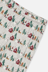 Women Two Piece Christmas Pajama Set Holiday Print