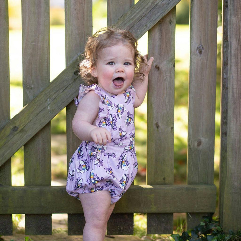 Bubble Romper in Roller Skates