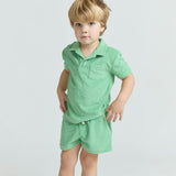 boys gustavia green french terry short