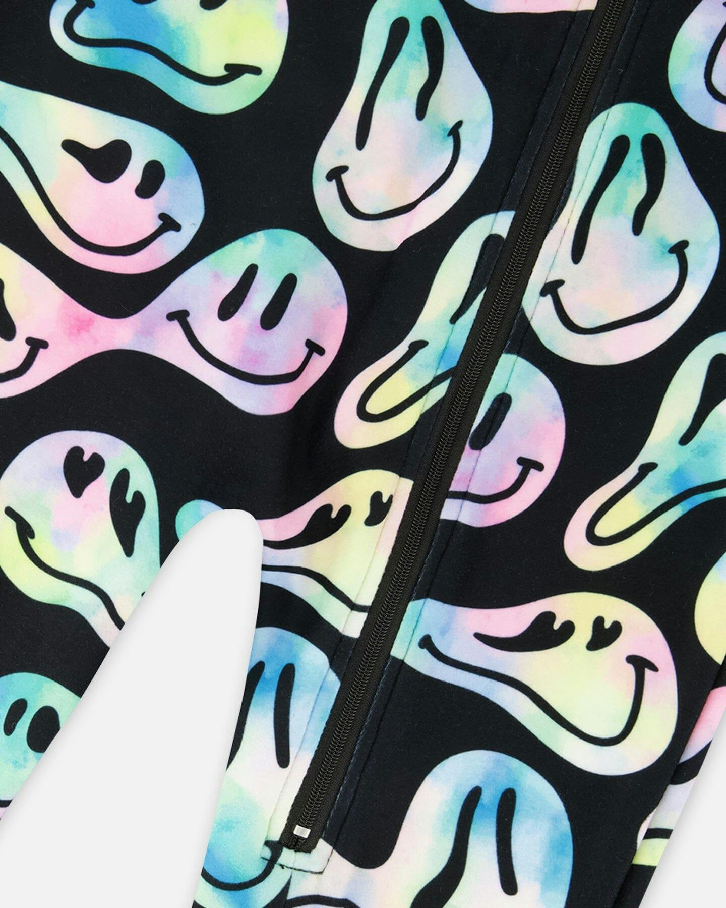 One-Piece Thermal Underwear Smiley Face Girl