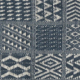 Artisan Hand Loomed Placemat - Indigo Blocks - 14" x 19"- Set of 4