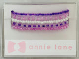 Purple set of five bracelets