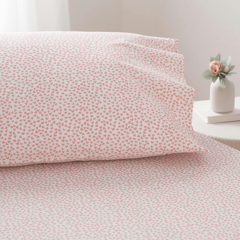 Luxe Premium Cotton Sweethearts Bed Sheets