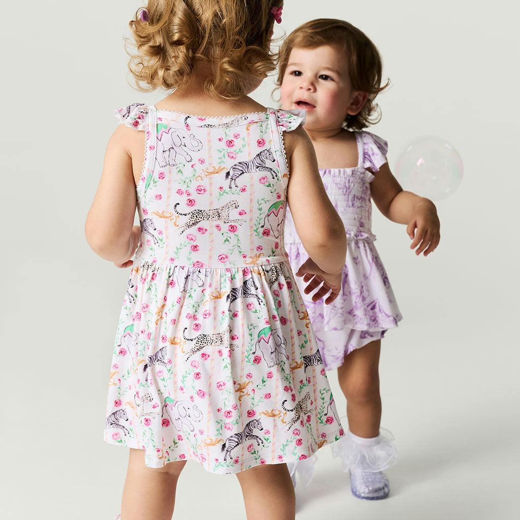 Lyra Ruffled Picot Bodysuit Dress