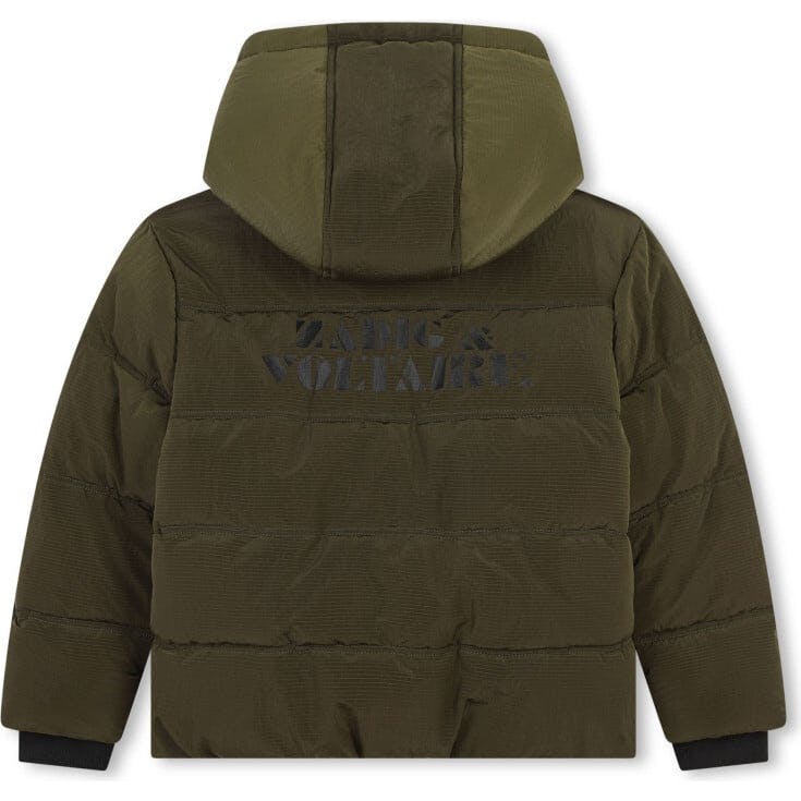 Ripstop Water Repellent Hooded Puffer Jacket