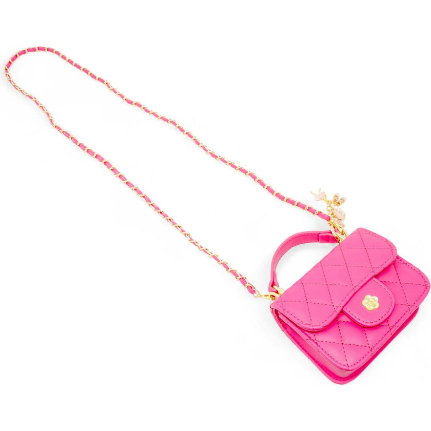 Tiny Quilted Ballet Charm Handbag
