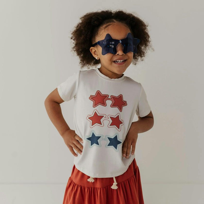 Girl's Short Sleeve Tee in Shades