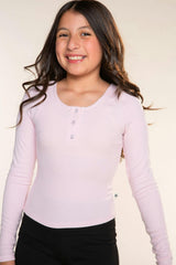 Ultra-Soft Rib Long Sleeve Fitted Henley