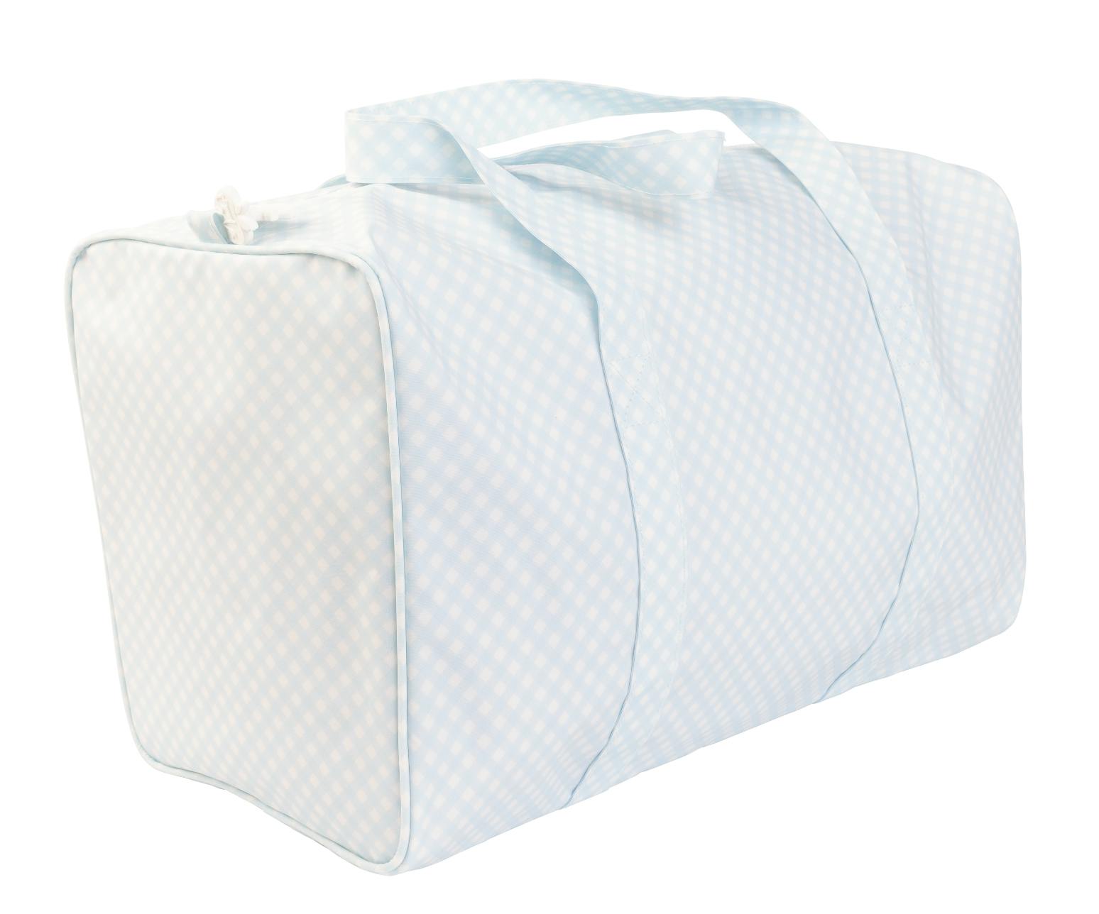 The Duffle Bag in Blue Gingham