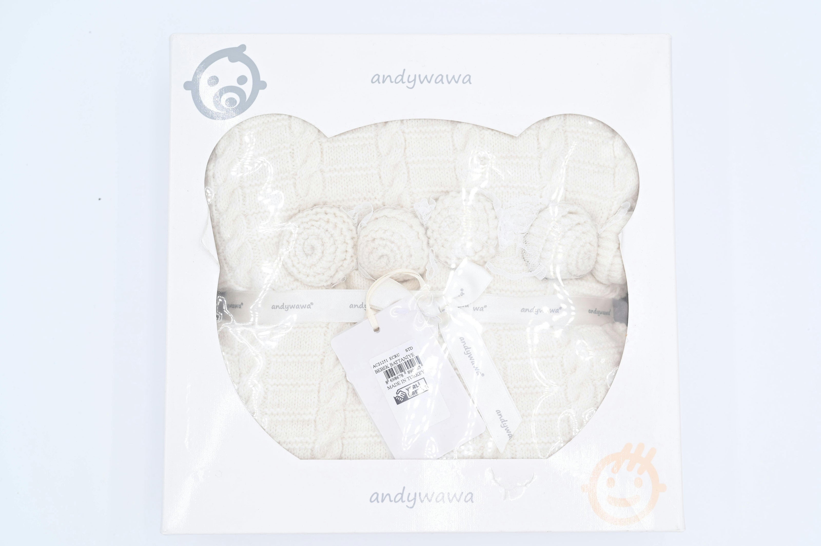 Ecru Knitted Blanket