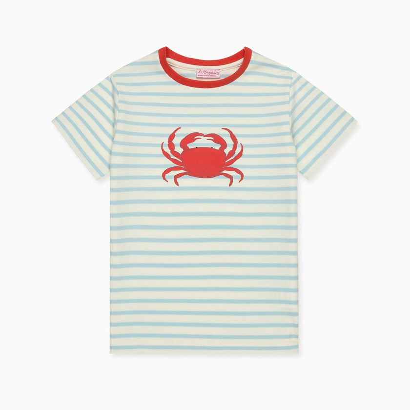 Blue Stripe Cangrajo Kids T-Shirt