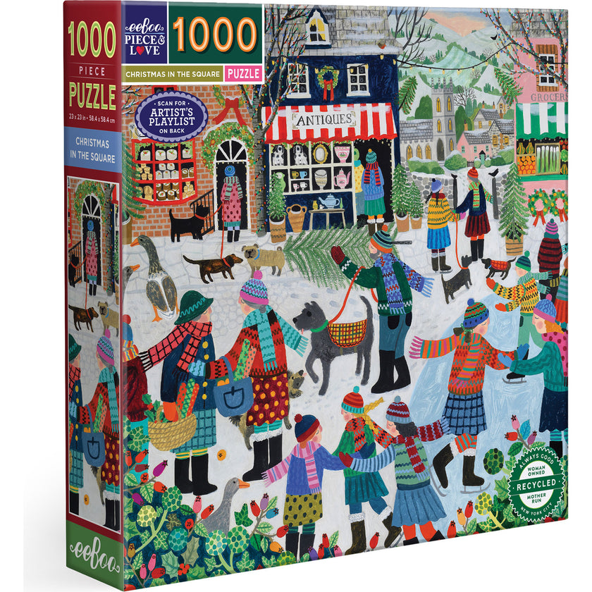 Piece & Love: Christmas in the Square - 1000 pc Puzzle