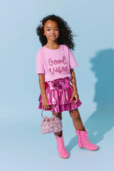 Pink Crystal Good Vibes T-shirt