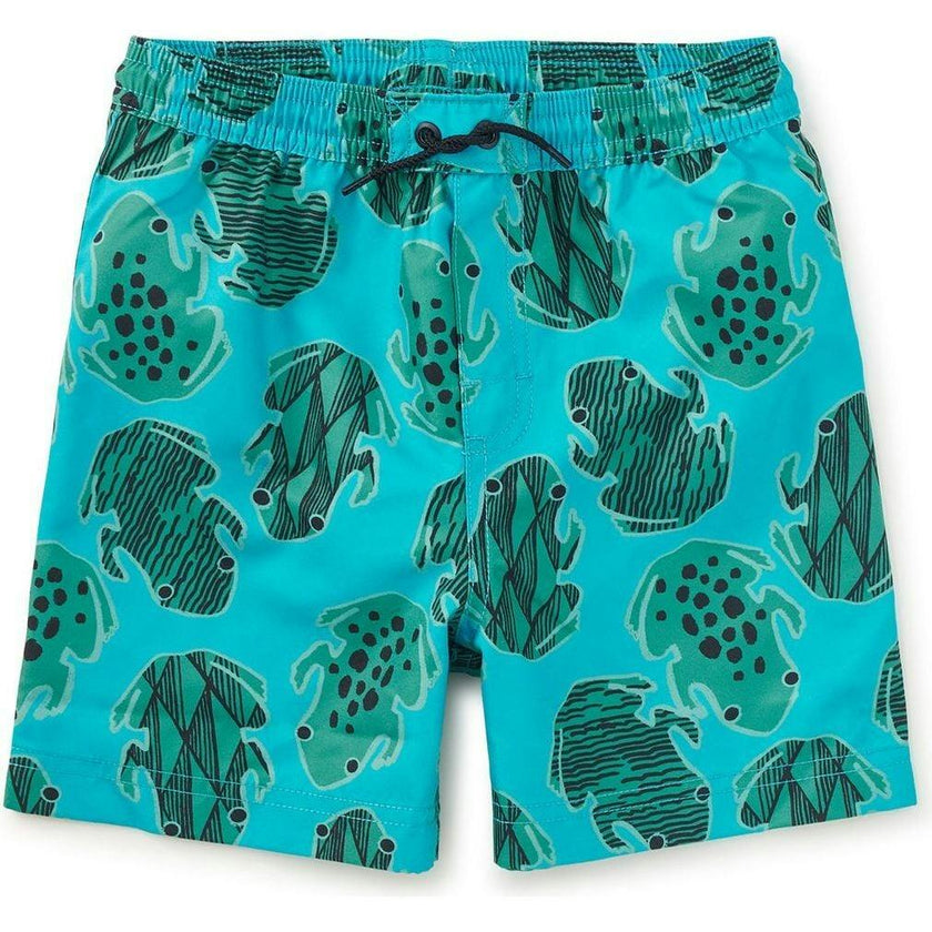 Mid-Length Swim Trunks, Green