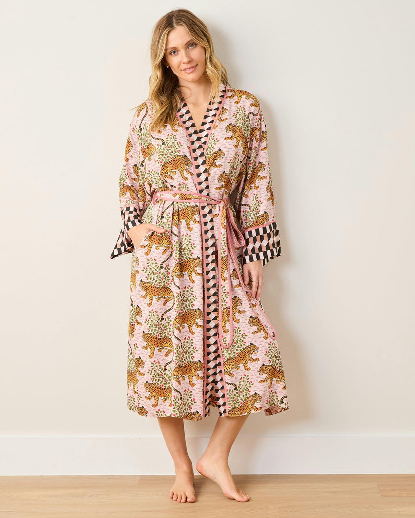 Bagheera - Satin Robe - Blush