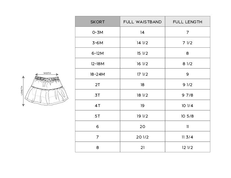 Girl's Skort in Strawberry Ice