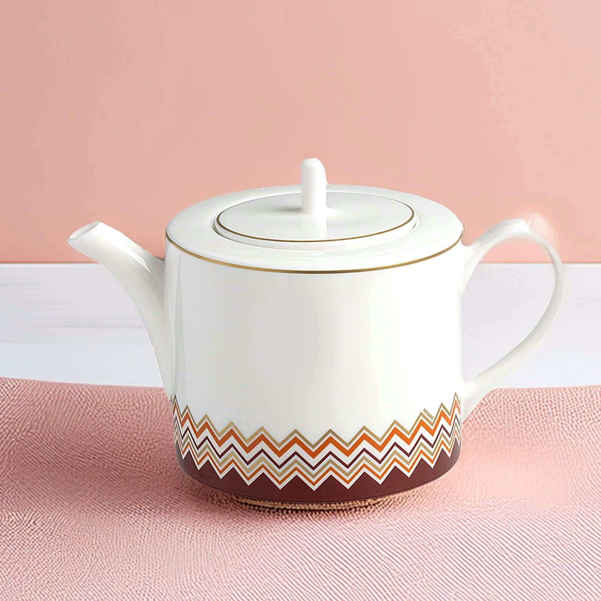 Tea Pot Or Coffee Pot Iconic  Multicolor Diam. 4.75