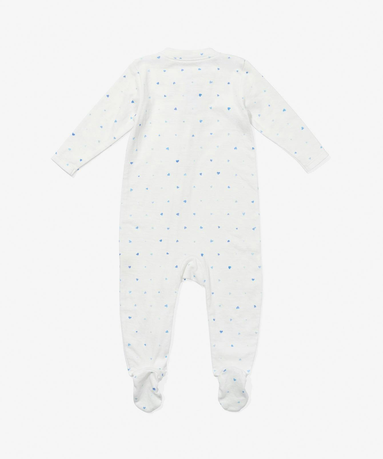 Marley Zip Pajama, Blue Hearts