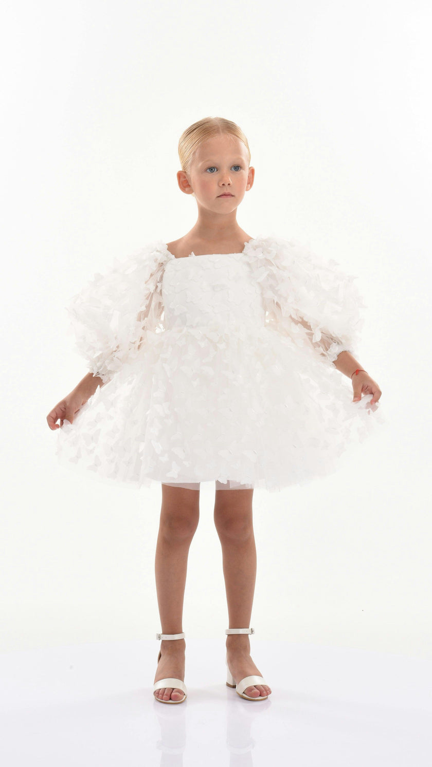 White Bell Mariposa Dress