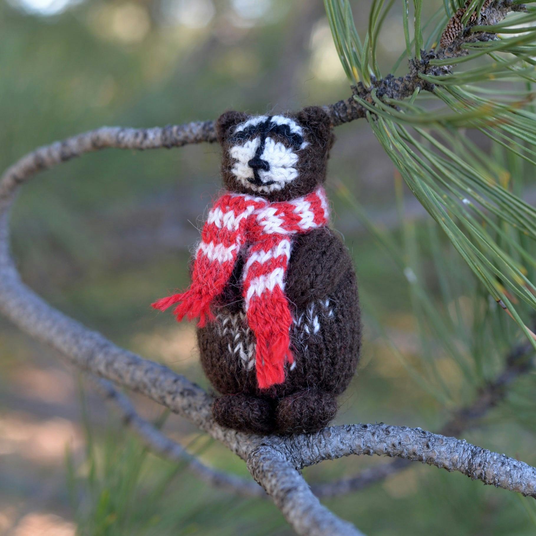 Raccoon Ornaments, set of 3