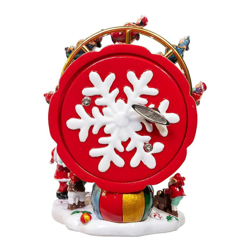 Kurt Adler 5.5-Inch Wind-Up Musical Ferris Wheel Table Piece