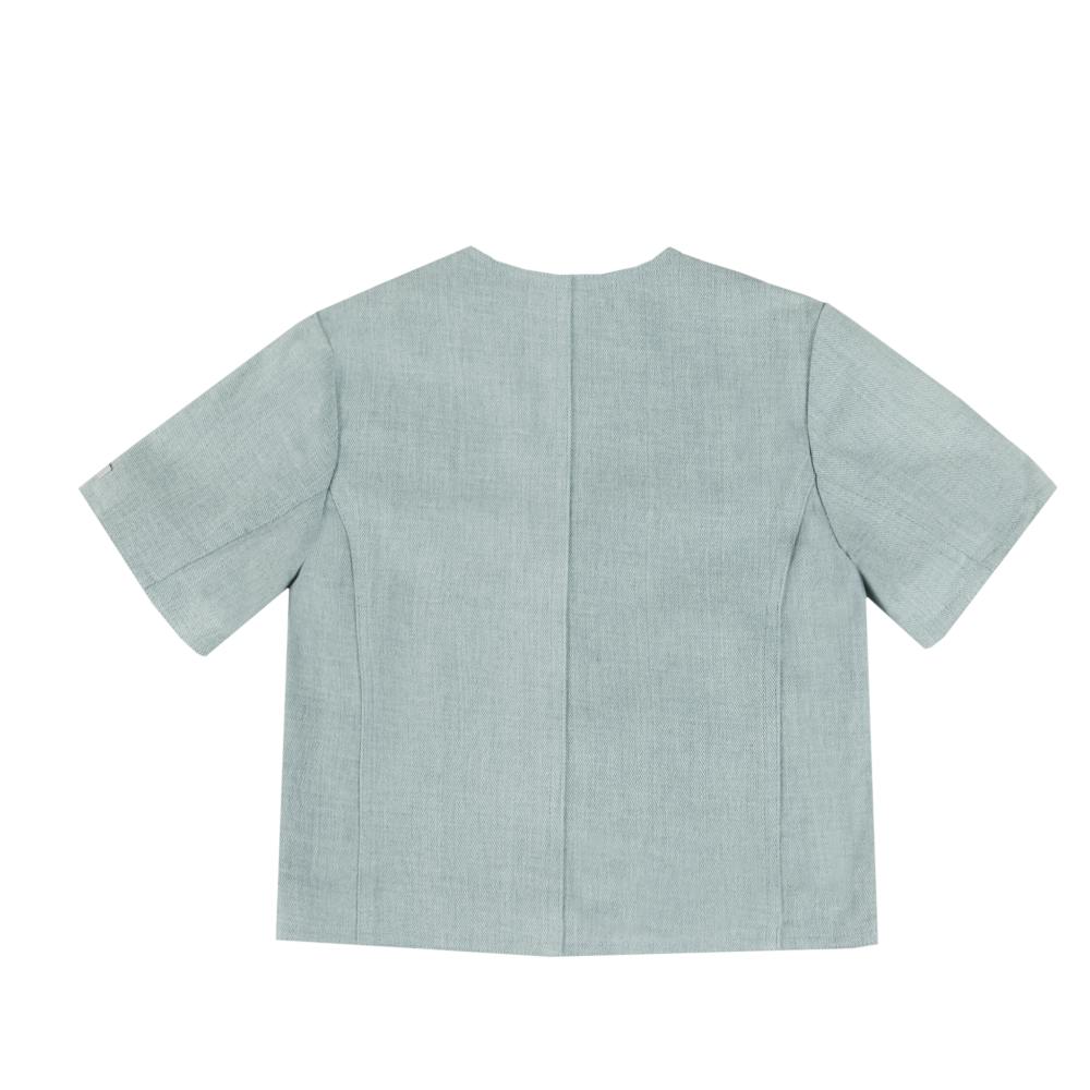 Chellèe Denim Jacket | Stars | Ice Blue