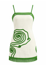 Halley Emerald Vine Mini Dress