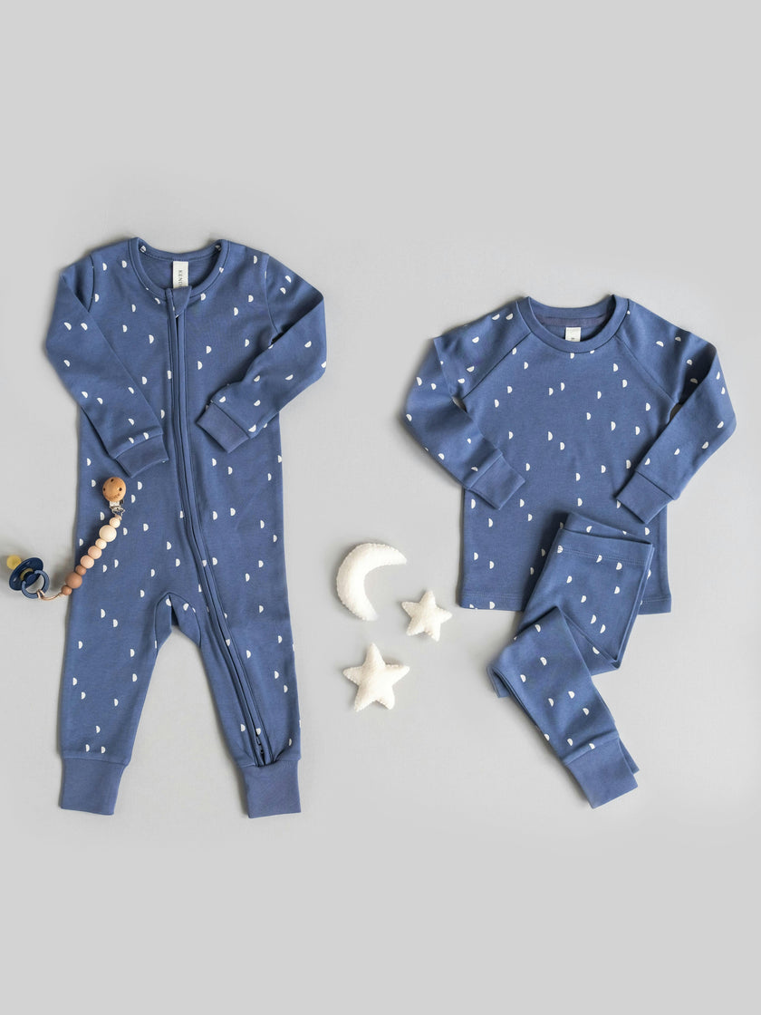 Zuno Footless Zipper Sleeper - Half Moon