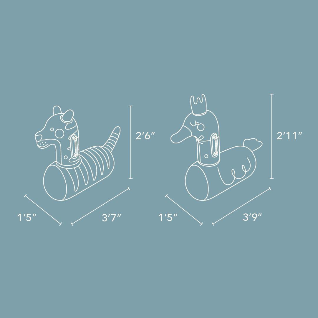 Bouncing Friends | Tiger & Swan (2 Pack)
