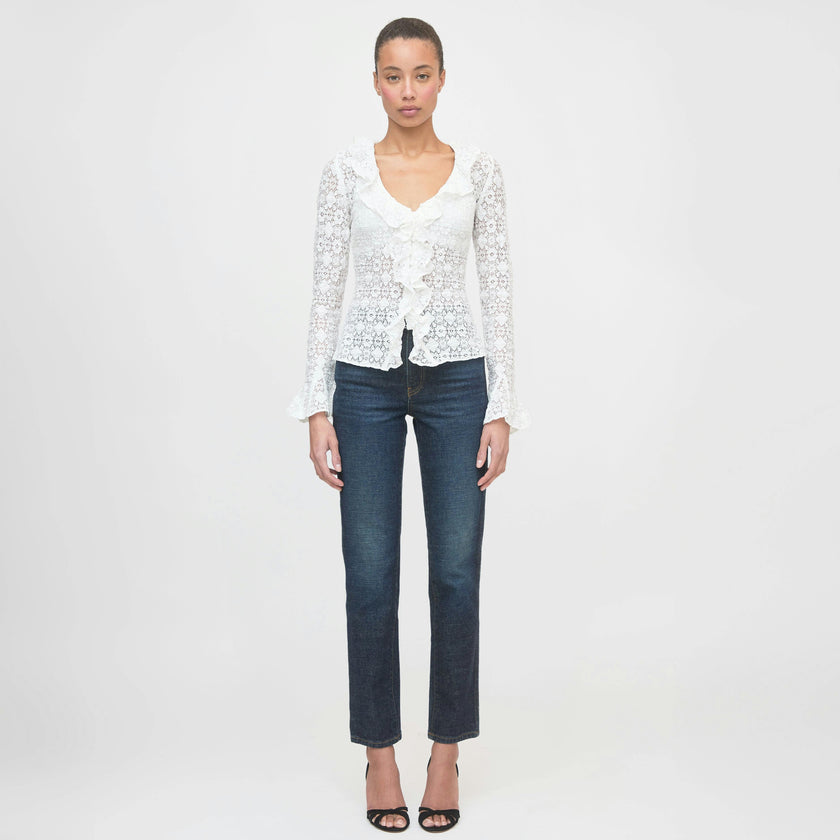 The Gabriella Top - White Lace