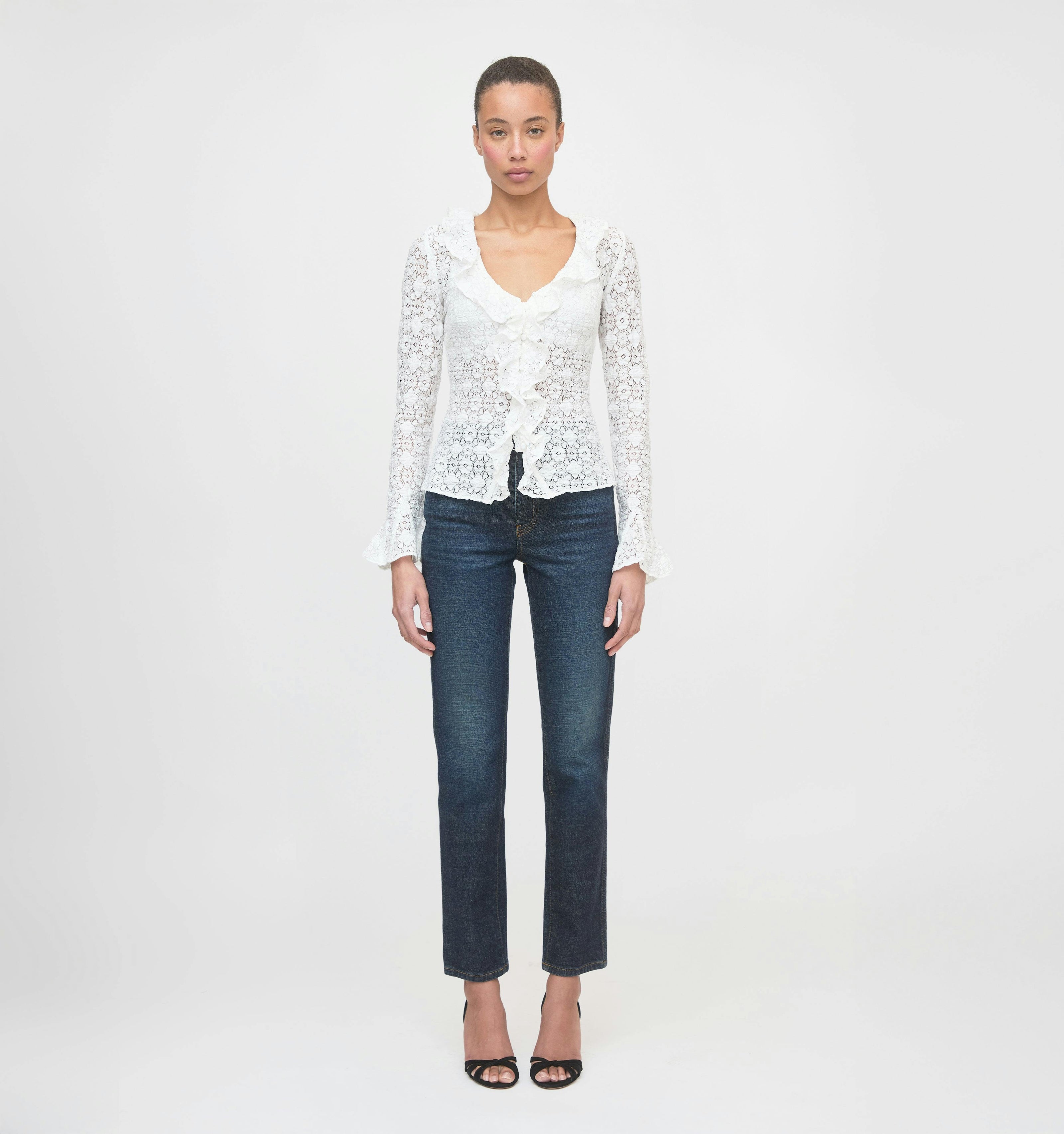The Gabriella Top - White Lace