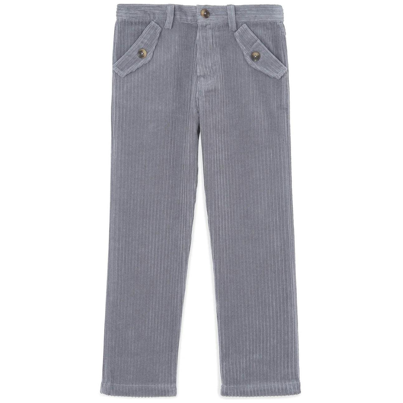 TARTINE ET CHOCOLAT COTTON CORDUROY PANTS - MID GREY