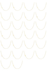 14K Gold Asymmetrical Initial Necklace