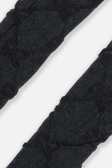 Knit Textured Tights Dark Blue