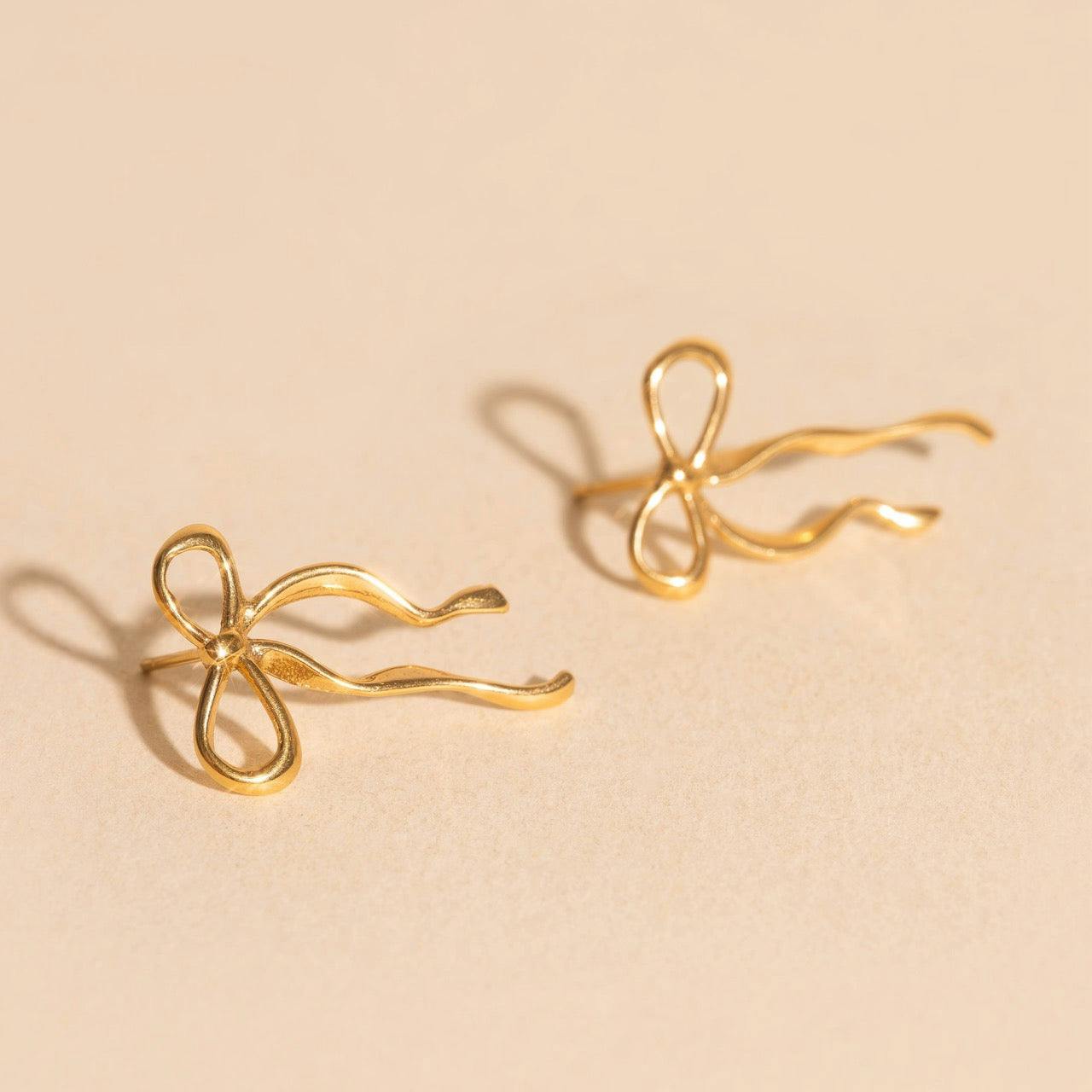 Dainty Bow Stud Earrings