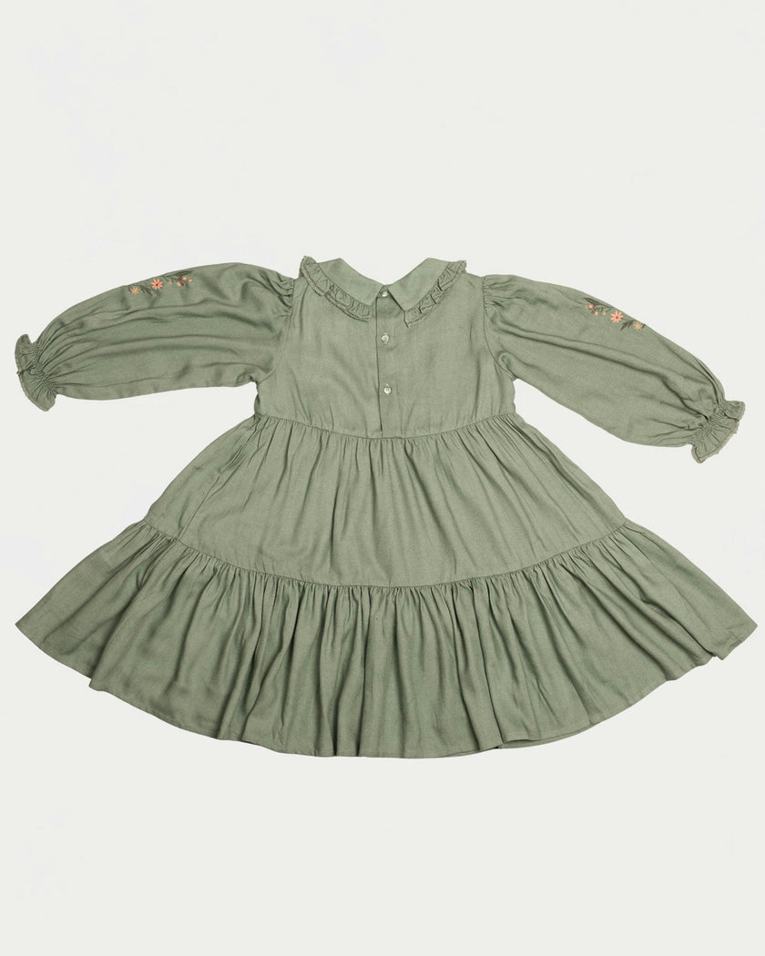 Marguerite Dress - Sage Green