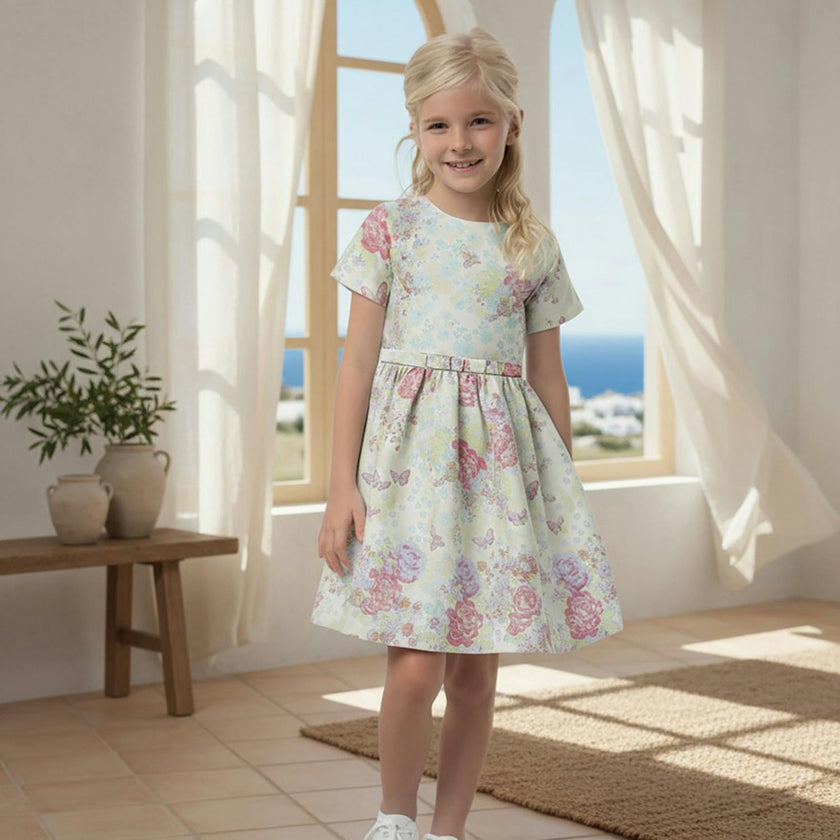 Eryna Baby Dress Short Sleeve, Florals