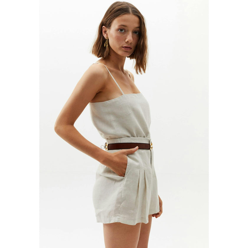 Frida Linen Shorts - Black