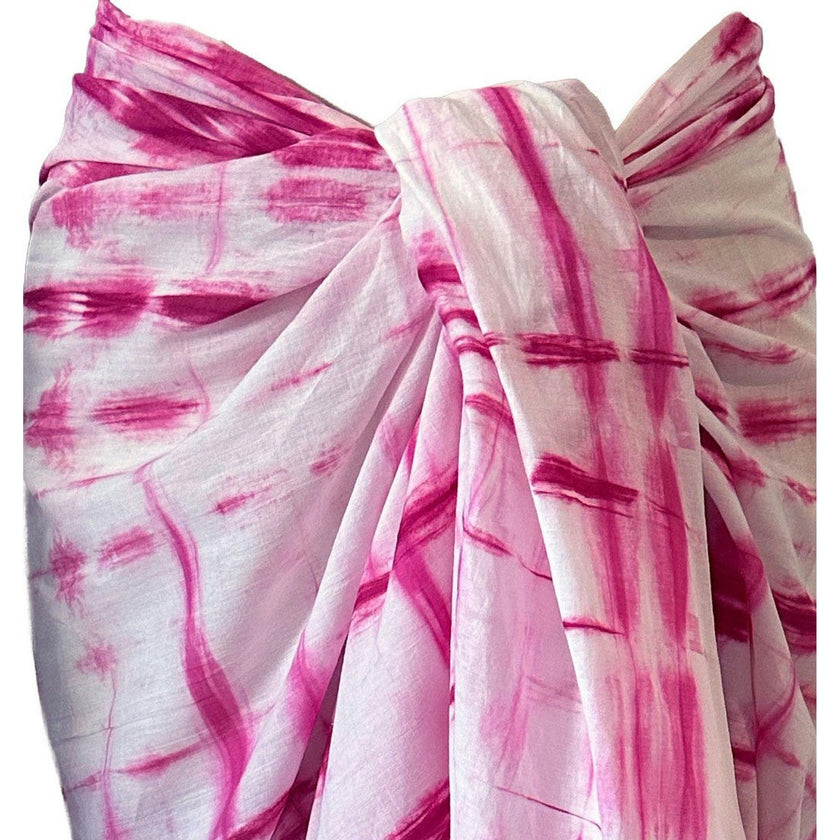 Cotton Saline Pareo Hibiscus Shibori, Hibiscus Shibori