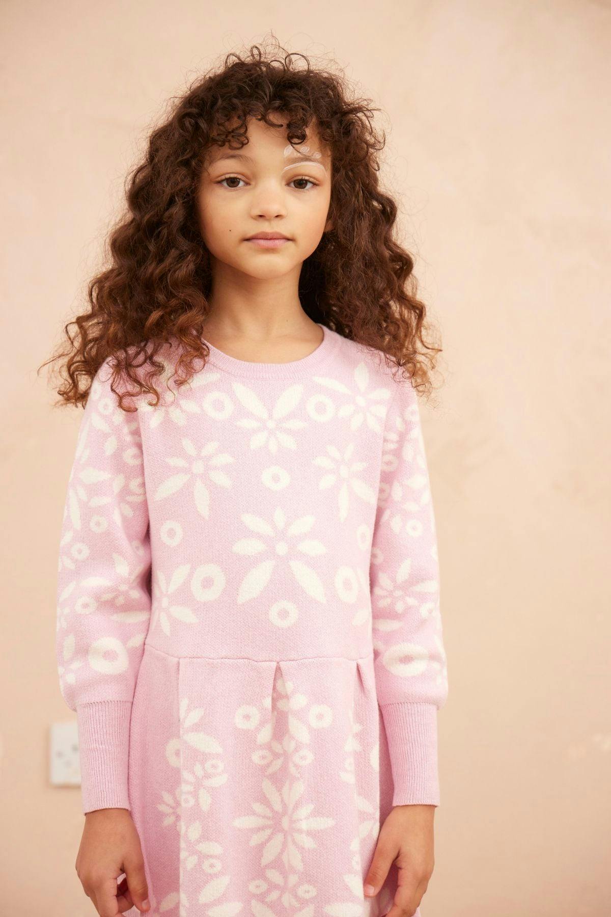 Snowflake Blossom Dress | Bubble Gum