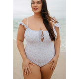 Maise One Piece in Blue Ditsy Floral