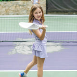 Margot Girls' Performance Skirt by LH Sport Purple Stripes