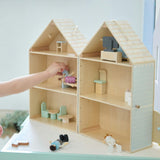 Olivia'S Little World The Lovely Townhouse Wooden Carry-On Dollhouse With 18 Accessories