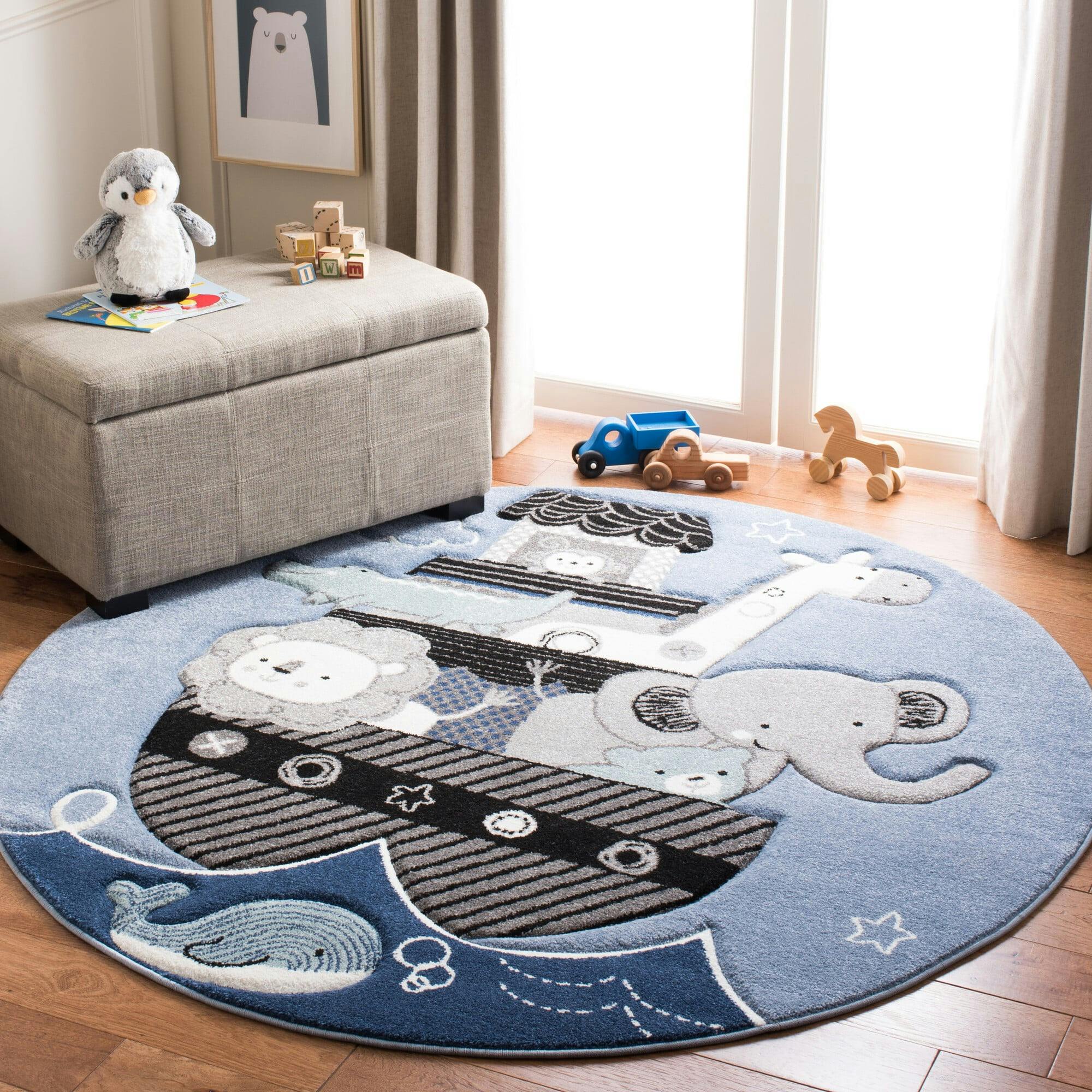 Carousel Kids Noah Rug, Blue