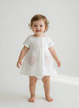 Amore Dress White — Cotton Girls Dress | Infant to Tween 0-13 Years