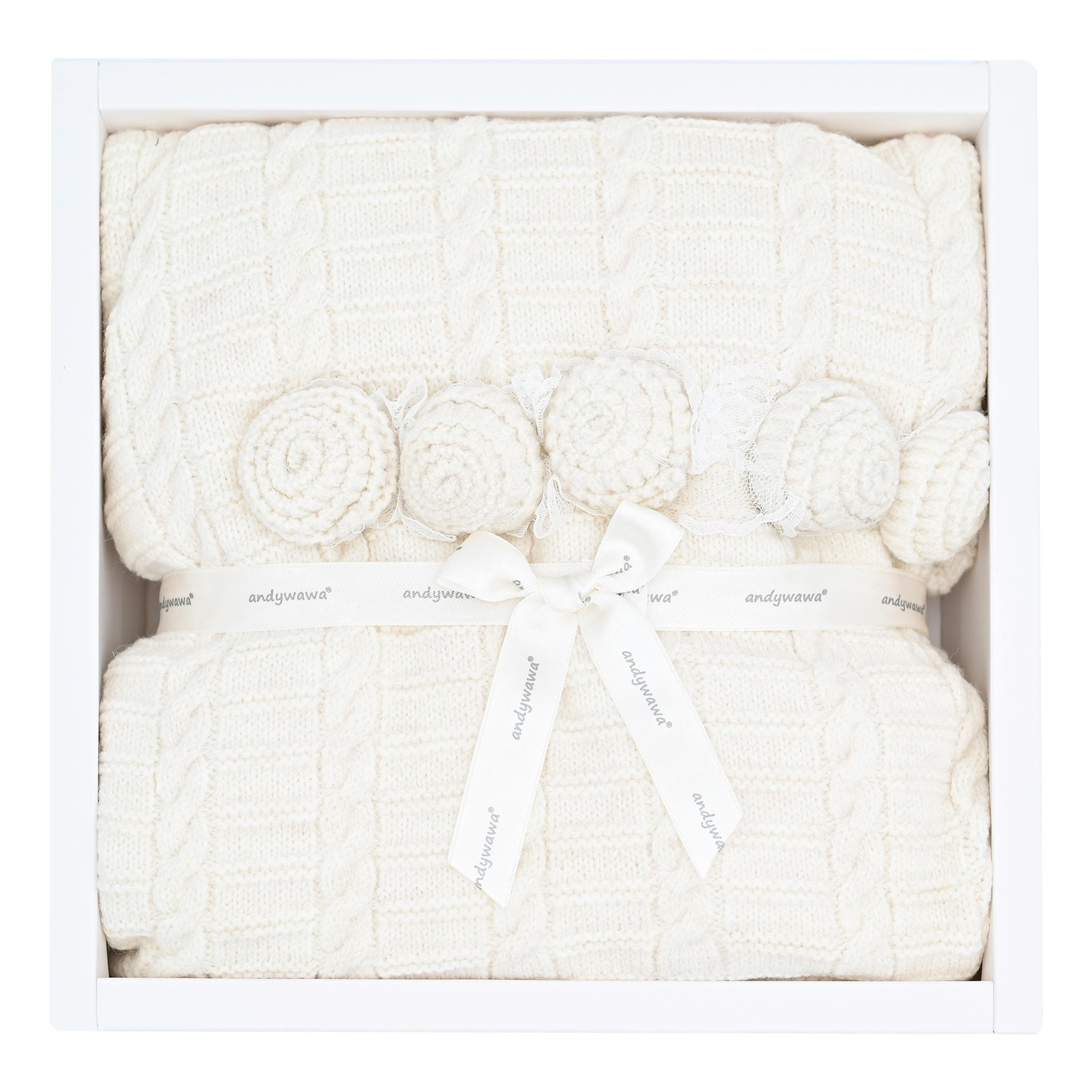 Ecru Knitted Blanket